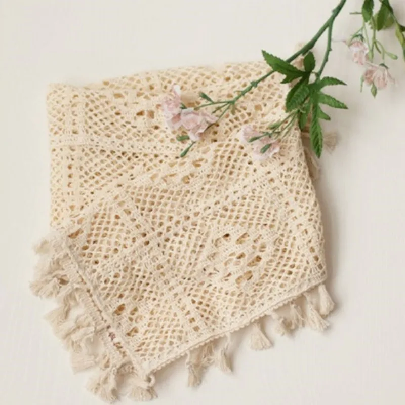 Tassel Fringe Trim - Yenidoğan Fotoğraf Sahne Fotoğraf Mat Pamuk