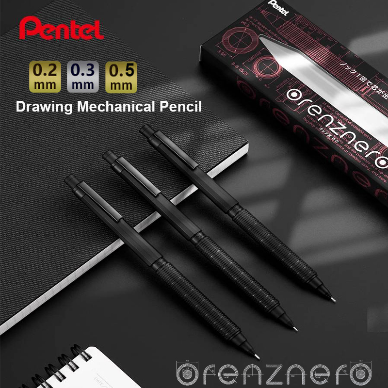 Pentel Pen Energel - Pentel Profesyonel Kurşun Kalem ORENZNERO 0.2