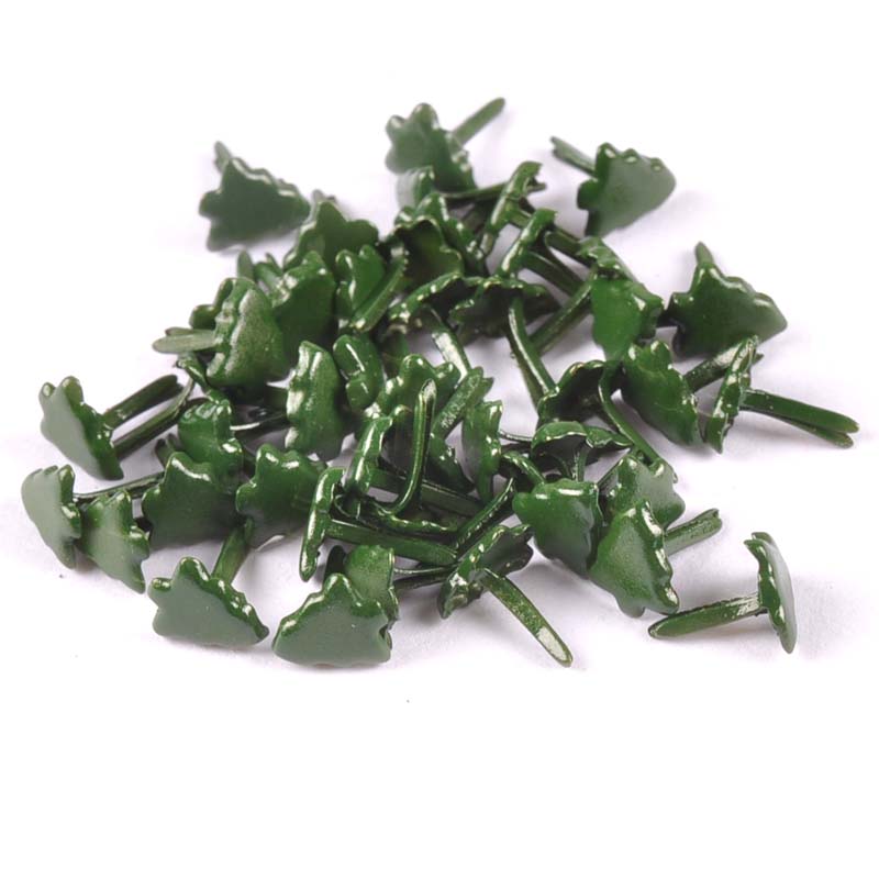 Christmas Craft Embellishment - 50 adet Mini noel ağacı Brads