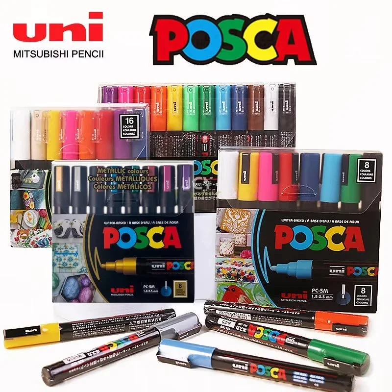 Copic Marker Classic - Uni Posca resim kalemi Seti 7/8/12/16