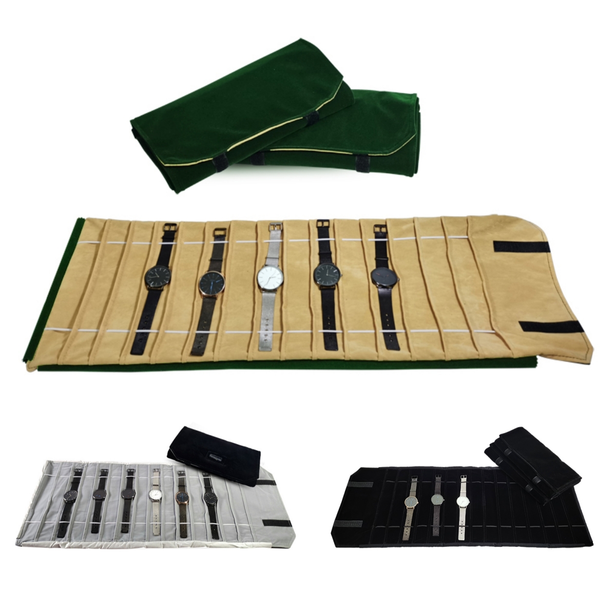 Velvet Ribbon Roll - Kadife izle rulo çanta takı tutucu