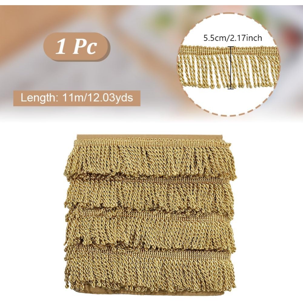 Tassel Fringe Trim - 12 Yard x 2.2 İnç Saçaklı