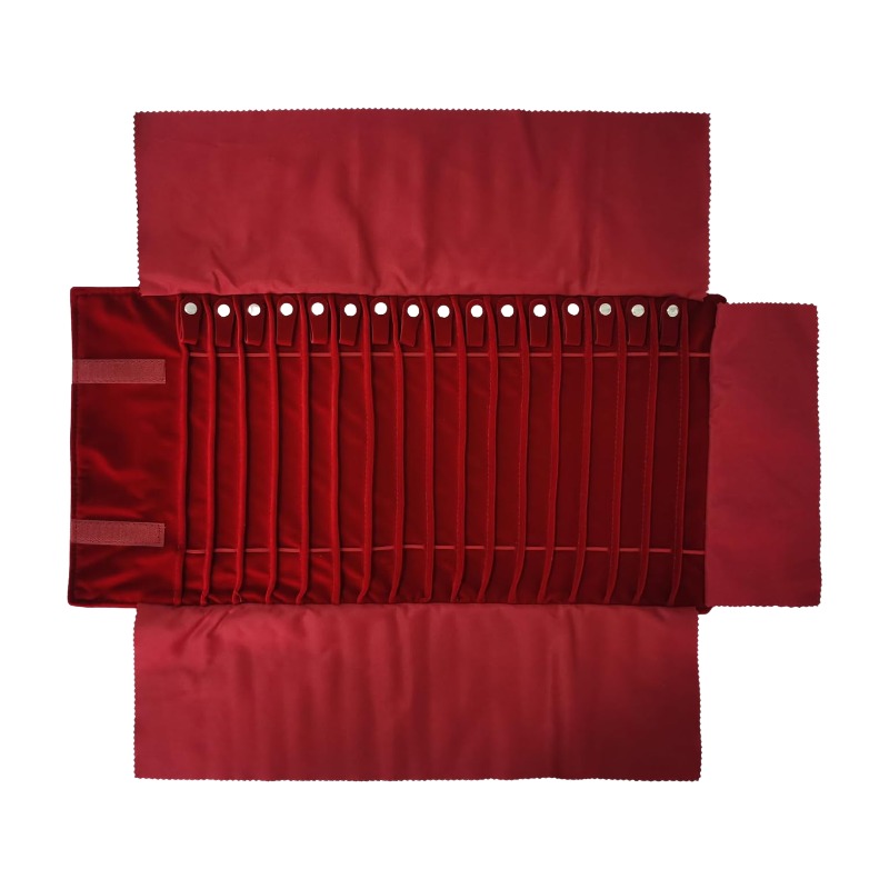 Velvet Ribbon Roll - Seyahat Takı Organizatör Çantası Katlanabilir Takı