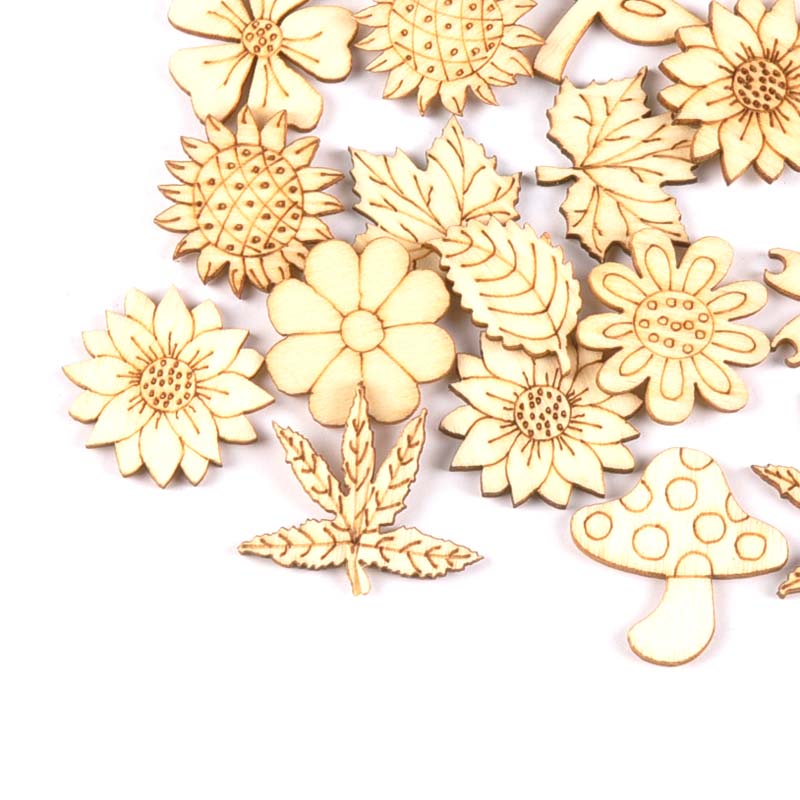 30 adet 25-30mm ahşap DIY akse - Embellish Craft incelemesi ve fiyatı