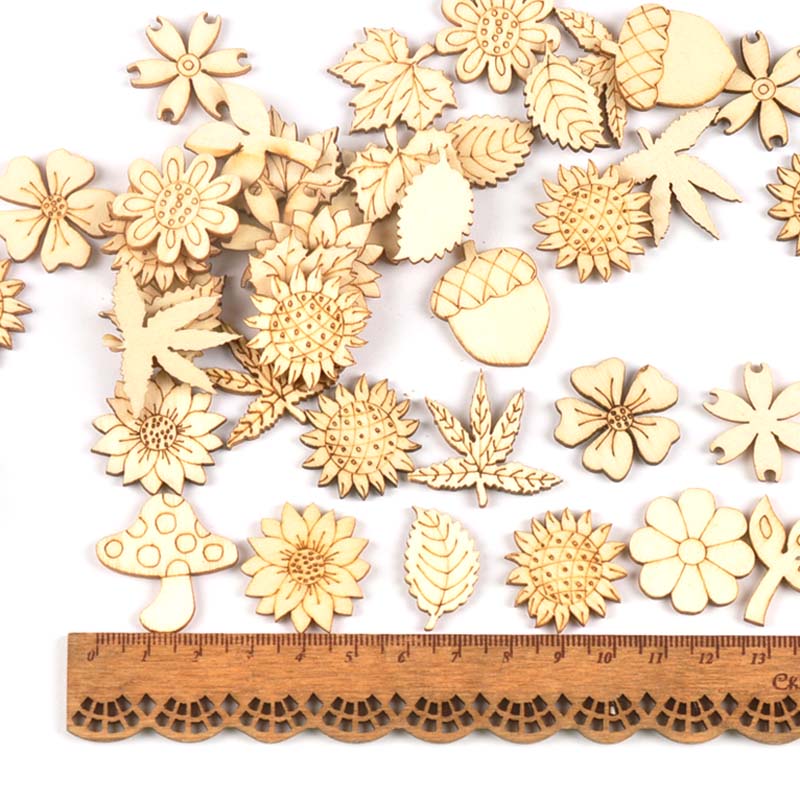 30 adet 25-30mm ahşap DIY akse - Embellish Craft incelemesi ve fiyatı