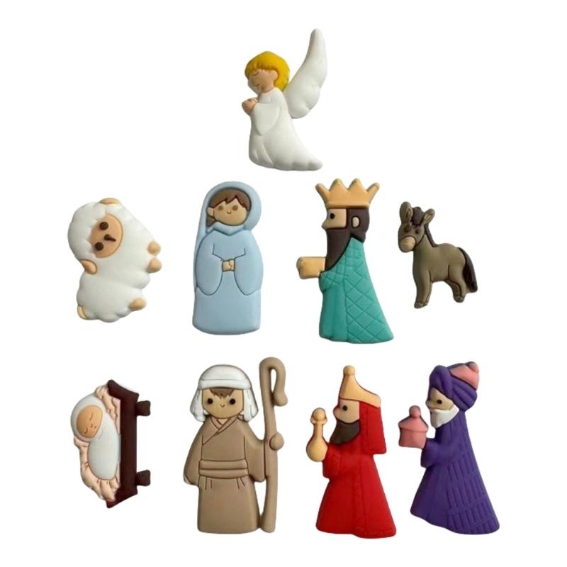 G6kf 9pcs/set doğum sahne yama - Christmas Craft Embellishment incelemesi ve fiyatı