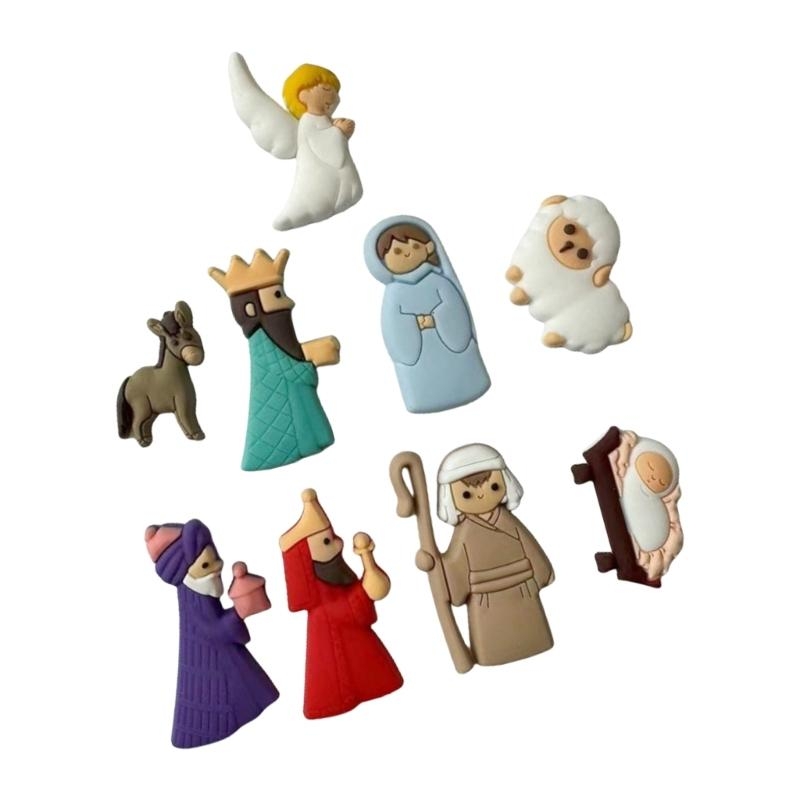 G6kf 9pcs/set doğum sahne yama - Christmas Craft Embellishment incelemesi ve fiyatı