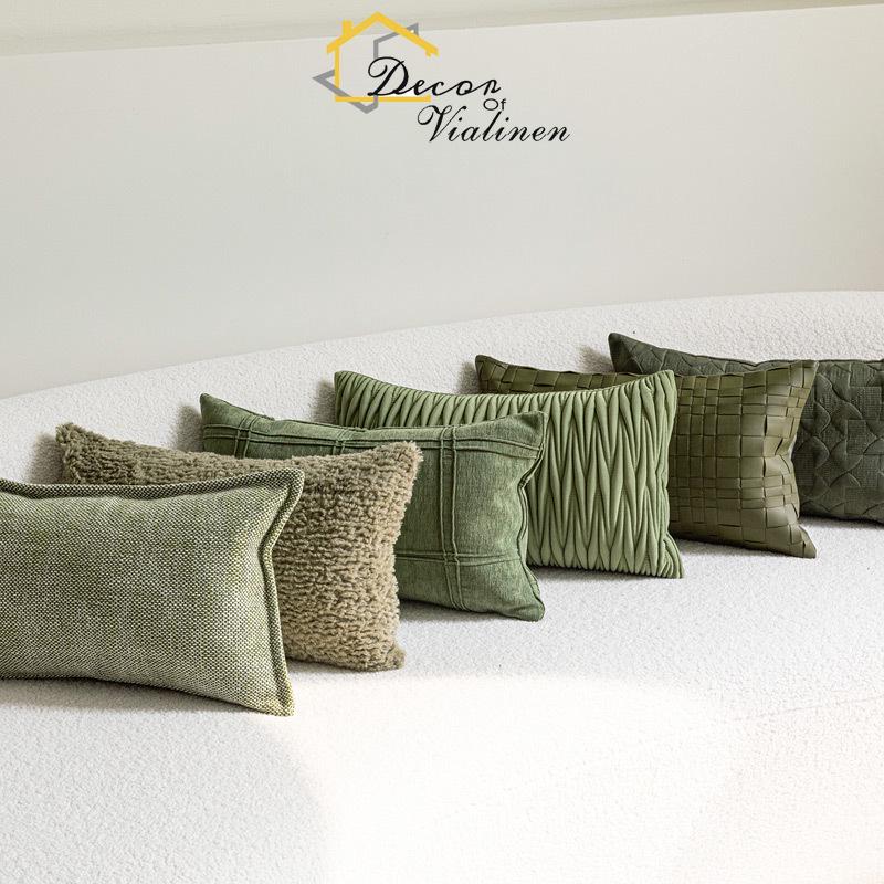 Yeşil bel yastığı, minimalist  - Velvet Ribbon Roll incelemesi ve fiyatı