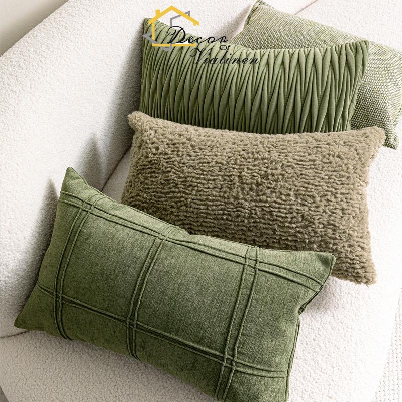 Yeşil bel yastığı, minimalist  - Velvet Ribbon Roll incelemesi ve fiyatı