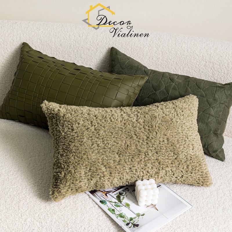 Yeşil bel yastığı, minimalist  - Velvet Ribbon Roll incelemesi ve fiyatı