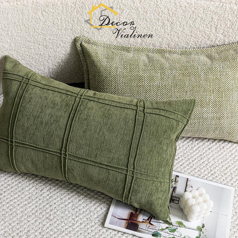 Yeşil bel yastığı, minimalist  - Velvet Ribbon Roll incelemesi ve fiyatı
