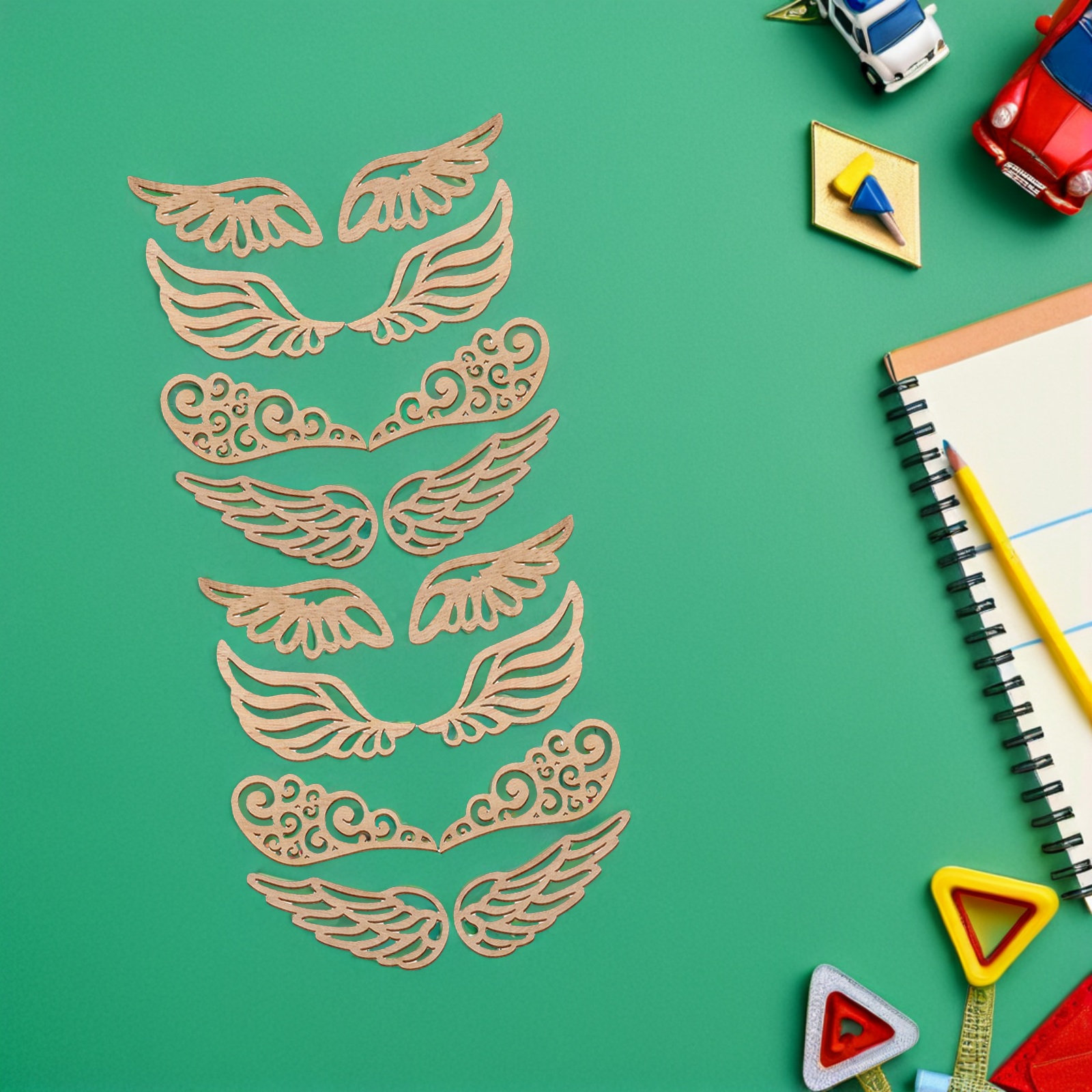 40 Adet Ahşap Kanat Kesimleri  - Christmas Craft Embellishment incelemesi ve fiyatı