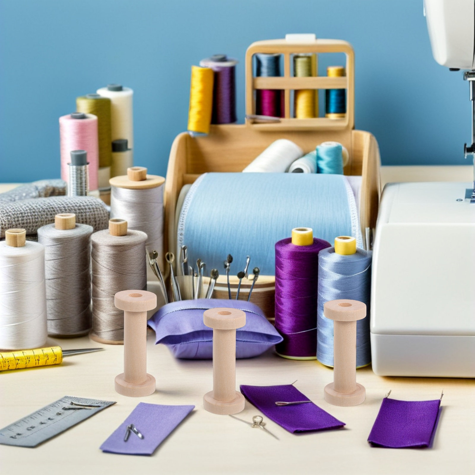 15 adet ahşap makaralar doğal  - Embroidery Craft incelemesi ve fiyatı