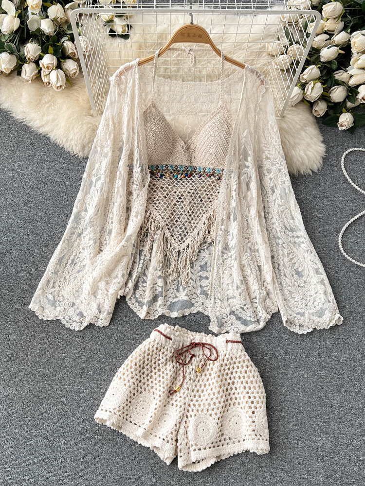 Yazlık Yeni Tatil Takımı Kadın - Tassel Fringe Trim incelemesi ve fiyatı