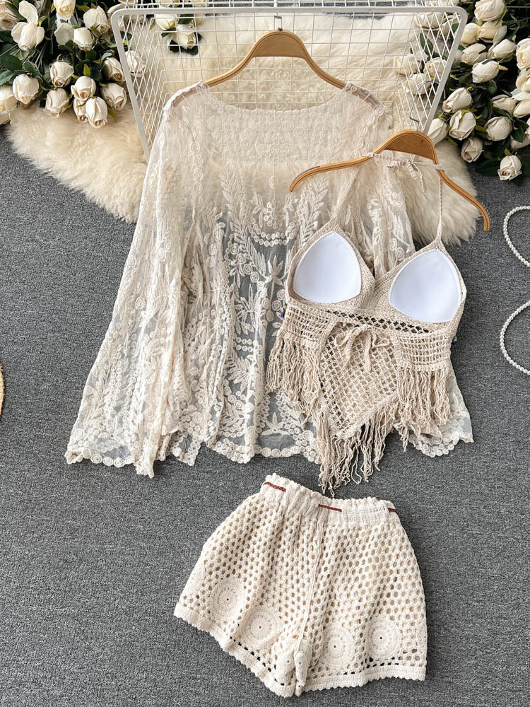 Yazlık Yeni Tatil Takımı Kadın - Tassel Fringe Trim incelemesi ve fiyatı