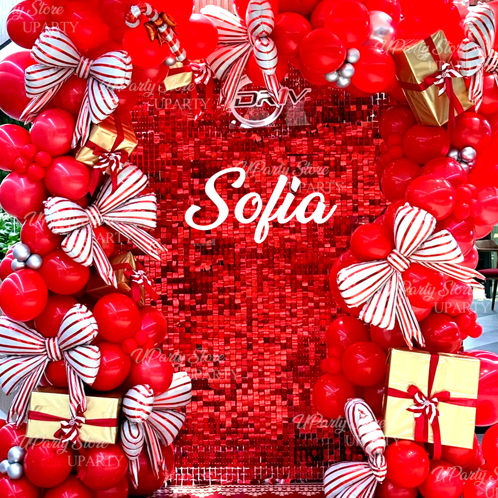Kırmızı Işıltılı Duvar Arka Pl - Sequin Fabric Panel incelemesi ve fiyatı