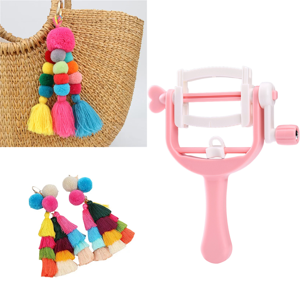 DIY ev el krank halat dokuma m - Pom Pom Maker Tool incelemesi ve fiyatı