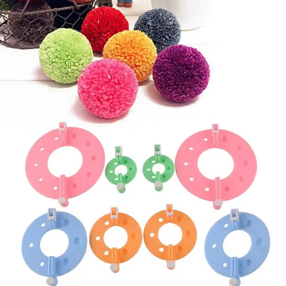 8 adet 4 boyutları kabarık top - Pom Pom Maker Tool incelemesi ve fiyatı