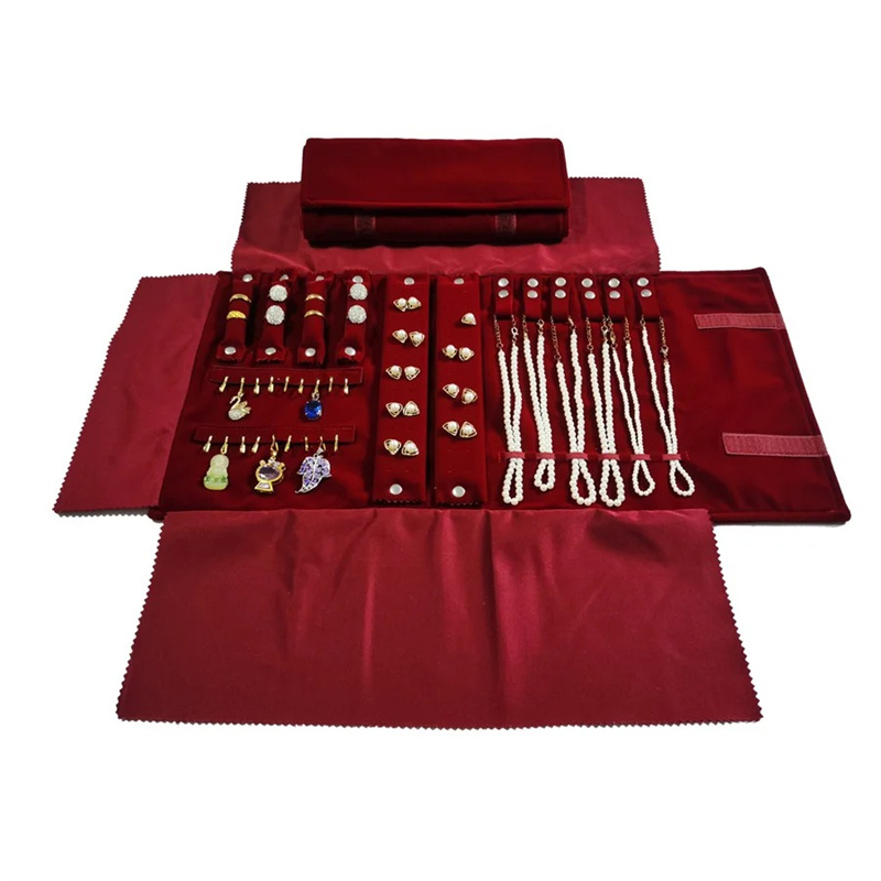 Bordo Kadife Takı Rulo Çantası - Velvet Ribbon Roll incelemesi ve fiyatı
