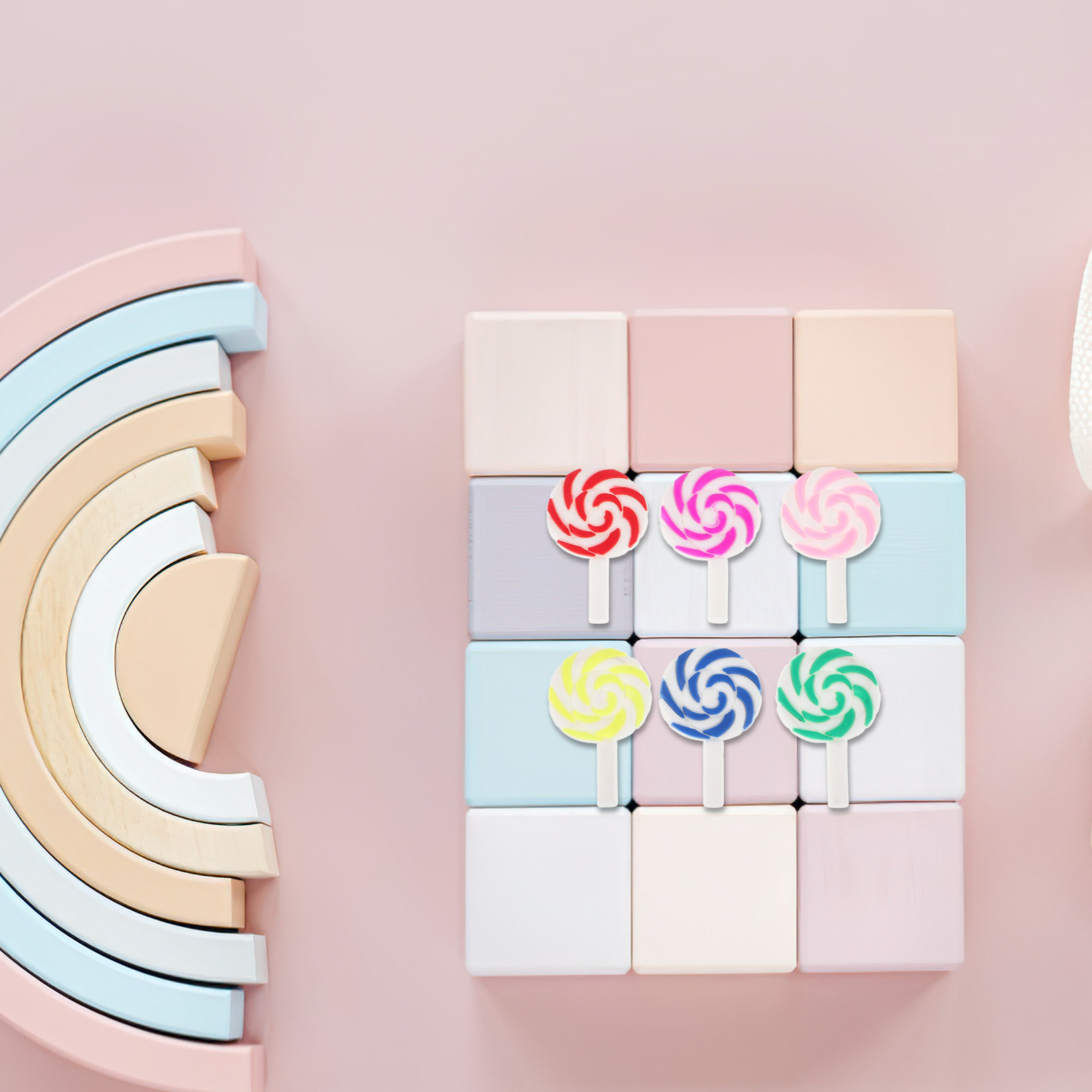 36 adet canlı gökkuşağı lolipo - Embellish Craft incelemesi ve fiyatı