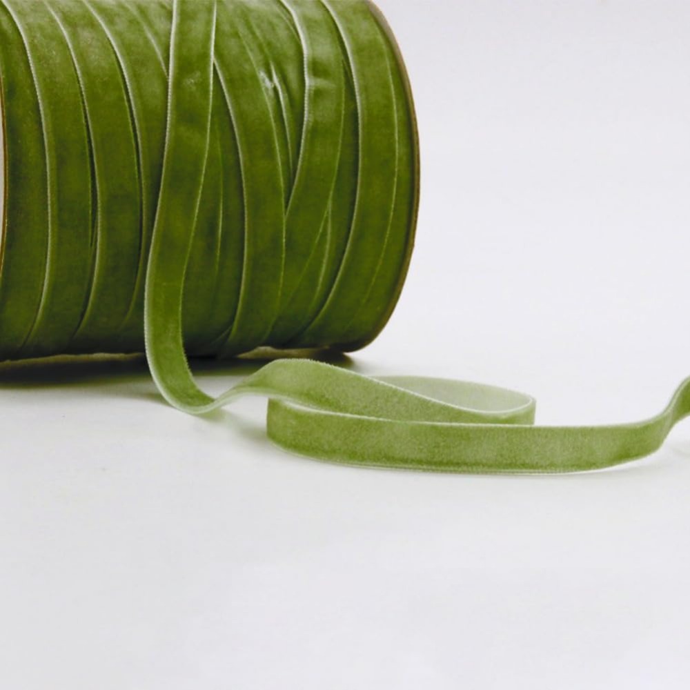2 rulo 21.88 Metre 3/8 Inç Yeş - Velvet Ribbon Roll incelemesi ve fiyatı