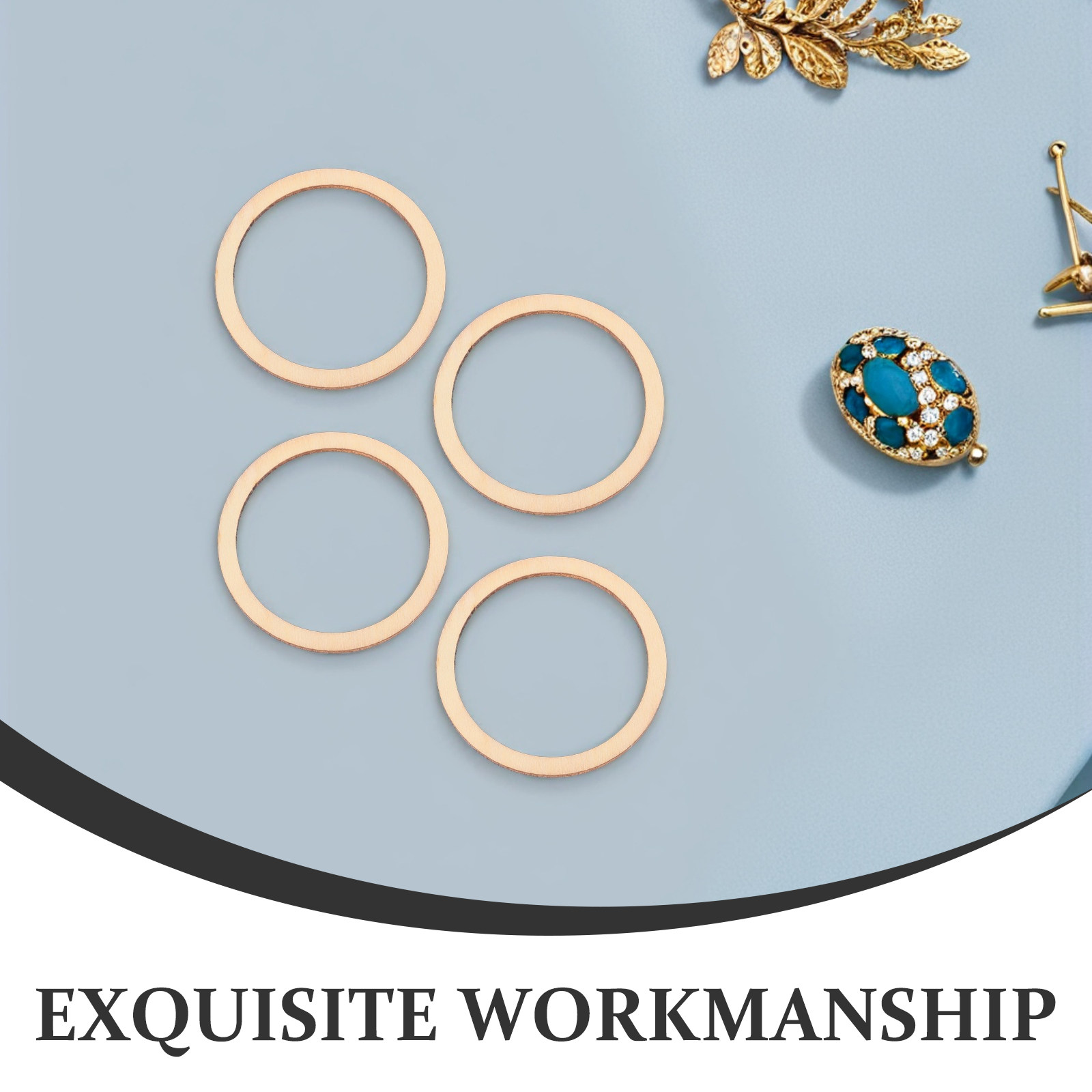 50 Adet Ahşap Daire Süslemeler - Christmas Craft Embellishment incelemesi ve fiyatı
