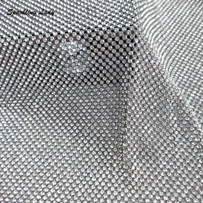 2MM Gümüş Kristal Örgü Kumaşla - Crystal Mesh Fabric incelemesi ve fiyatı