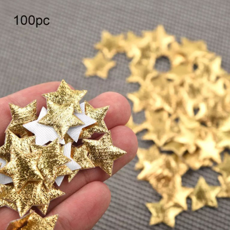 100 adet altın/gümüş yıldız no - Christmas Craft Embellishment incelemesi ve fiyatı