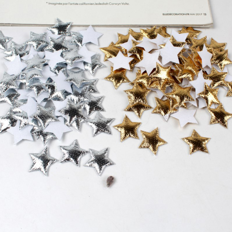 100 adet altın/gümüş yıldız no - Christmas Craft Embellishment incelemesi ve fiyatı